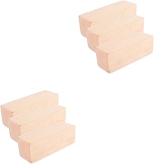 SEWACC 6 Peças DIY Bloco De Madeira Artesanato Blocos De Madeira Para Artesanato Blocos De Basswood Basswood Para Talhar Bloco De Madeira Balsa Blocos De Madeira Escultura Em Madeira