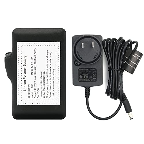 12V Heated Jacket Battery for Milwaukee - 5000mah High Capacity Replacement Li-Polymer Battery Pack fit for Milwaukee Prosmart Dewalt Revean M12 Heated Vest Hoodie Gear (12Volt Charger Included) by HomWanna - Image 7