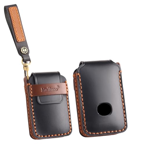 ontto Leder Autoschlüssel Hülle Schlüsselhülle Schlüsseltasche Schutzhülle Schlüsselanhänger Passt für Mazda 3 6 CX-30 CX-50 CX-60 CX-90 CX-4 CX-5 CX-8 CX-9 MX-5 MX-30 Axela Saloon 3 Tasten-Schwarz