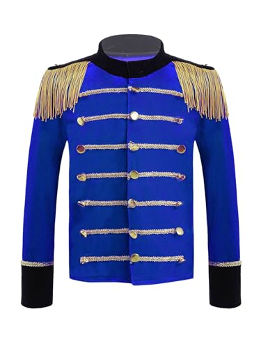 JEYPINMI Drum Major Outfits for Kids Girls Boys School Marching Band Uniform Military Drummer Parade Jacket4