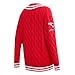 Pro Standard Women's Red New England Patriots Prep V-Neck Pullover Sweater