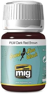 Panel Line Wash Dark Red Brown Ammo of Mig Jimenez