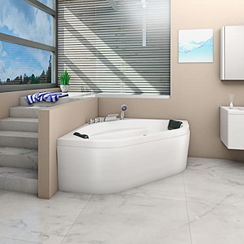 AcquaVapore Whirlpool Pool Badewanne Eckwanne Wanne W20-TH-ALL 140x140cm Reinigungsfunktion – Bild 3