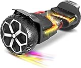 Gyroor All Terrain Hoverboard, 8.5' Off Road With 700w Motor, Metal Aluminum Shell, Bluetooth Speaker and LED Lights - Self Balancing for Kids Ages 6-12