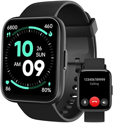 Smart Watch for Men Women - Answer/Make Calls/Quick Text Reply, 1.83" Screen for Android Phones iPhone Samsung Compatible IP68 Waterproof Smartwatch Fitness Tracker Heart Rate Blood Oxygen Monitor