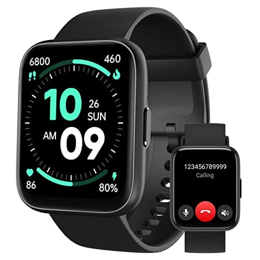 Smart Watch for Men Women - Answer/Make Calls/Quick Text Reply, 1.83" Screen for Android Phones iPhone Samsung Compatible IP68 Waterproof Smartwatch Fitness Tracker Heart Rate Blood Oxygen Monitor