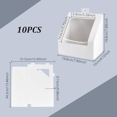 Boîtes de rangement pliables avec fenêtre PVC pour protéger vos objets - 3