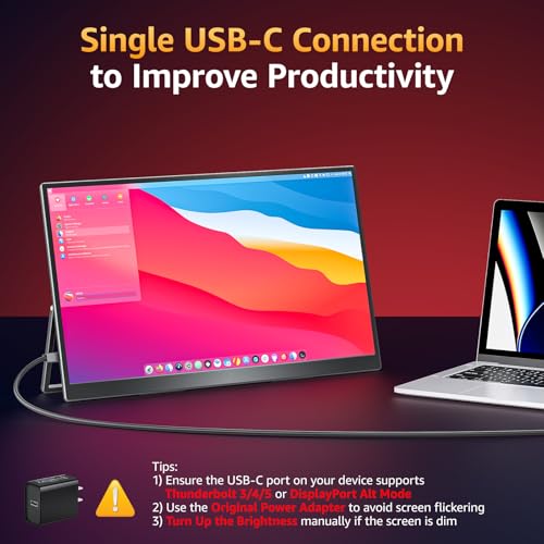 Image of Upperizon Portable Monitor Bundle [15.6 Inch 4K Touch OLED & 18.5 inch FHD Non-Touch IPS] with Kickstand HDR Travel Monitor for Laptop MacBook PC Surface Xbox Game Console
