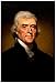 Thomas Jefferson Portrait Historic Art Print Poster 13 x 19in