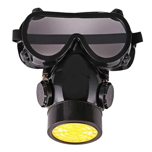 TWOK Anti-dust Chemical Safety Face Shiled Mask Double Chemi...