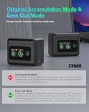 SYMIK Szybka ładowarka do Insta 360 X5, dwukanałowa obudowa do szybkiego ładowania 27 W z wyświetlaczem LCD, inteligentny dwukierunkowy hub ładowarki do baterii Insta 360 X5