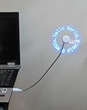 PowerTRC® LED Programmable Message Fan W/custom Drawing - USB Powered (Blue Led)