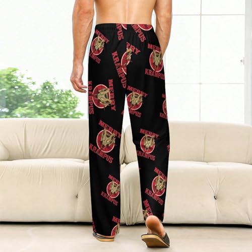 Merry Krampus Lounge Pajama Pants Comfy Sleepwear Bottoms Print Sleep Pants for Men Women2