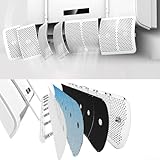 Honseadek 8-for Leaf Redirector de flujo de aire personalizable – Deflector de aire para abdominales, cubierta antidirecta, con acondicionador de soplado central montado en la pared para deflector de