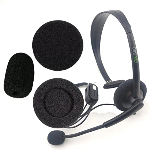 V MOTA Almohadillas para auriculares compatibles con Microsoft Xbox 360 XBOX360 y XBOX360, almohadillas de repuesto para reparación (1 juego)