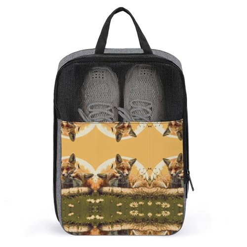 Bolsas de viaje portátil con dos bolsas de zapatos de zorro