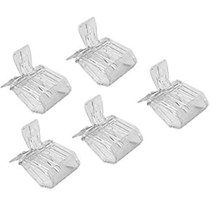 5 Pack Plastic Queen Bee Catcher Queen Bee Cage Catcher Clips Trap Box Beekeeping Tool for Beekeepers (Transparent)