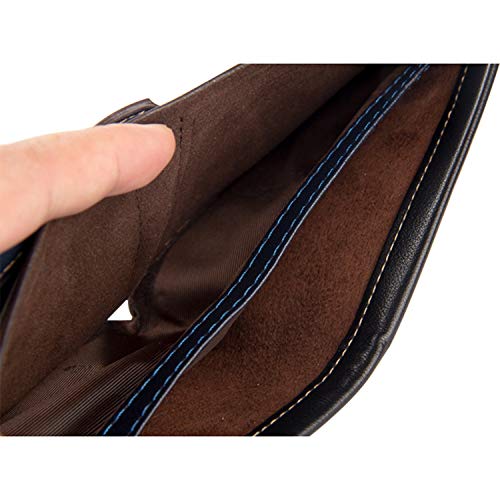 Carteira de Couro Masculina, Baellerry, Marrom