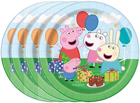 Peppa Pig Party Supplies Bundle Pack includes 24 Dessert Cake Paper Plates image 5