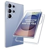For Samsung Galaxy S25 Ultra Case Front And Back 360° Protection Silicone Bumper 2 in1 Case Phone Cover for Samsung Galaxy S25 Ultra (Crystal Clear Transparent) - Image 1