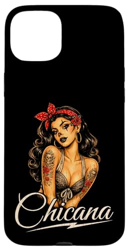 Chicana 80�N�� �s���i�b�v �K�[�� ���B���e�[�W �z�b�g ���e�B�[�i �^�g�D�[ �X�}�z�P�[�X iPhone 15 Plus �p