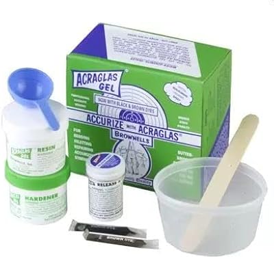 Acraglas Gel Rifle Bedding Kit - Enough for 2 Rifles