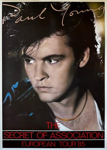 Affiche Paul Young The Secret Of Association European Tour 1985 61x85cm