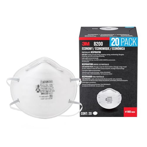 3M Safety -A Sanding and Fiberglass Respirator, 20-Pack