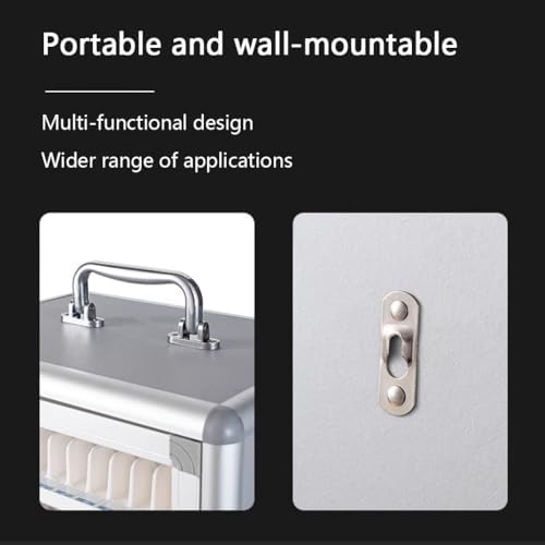 Mobile Phone Storage Cabinet - 48 Compartment Cell Phone Lockers for Office, Gym & School - Secure Storage Box for Conferences & Student Use