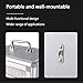 Cell Phone Storage Box 48/60/72 Slots Aluminum Alloy Phone Locker Box Mobile Phone Storage Cabinet with Wheels for School and Office Ideal(60)