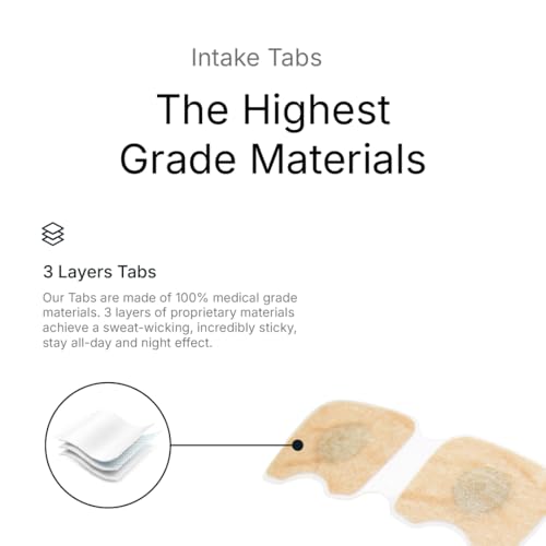 intake breathing refill tabs 30 count  magnetic nasal strips for sleeping  snoring solution  for better breathing sleep amp exercise all-night comfort