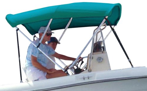 Tissu de bimini bleu sarcelle pour naviguer à l'ombre en famille cet été
