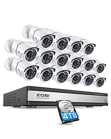 ZOSI 16 Channel 4K PoE Home/Business Security Camera System with 4TB HDD — $759.99 (5% off)
