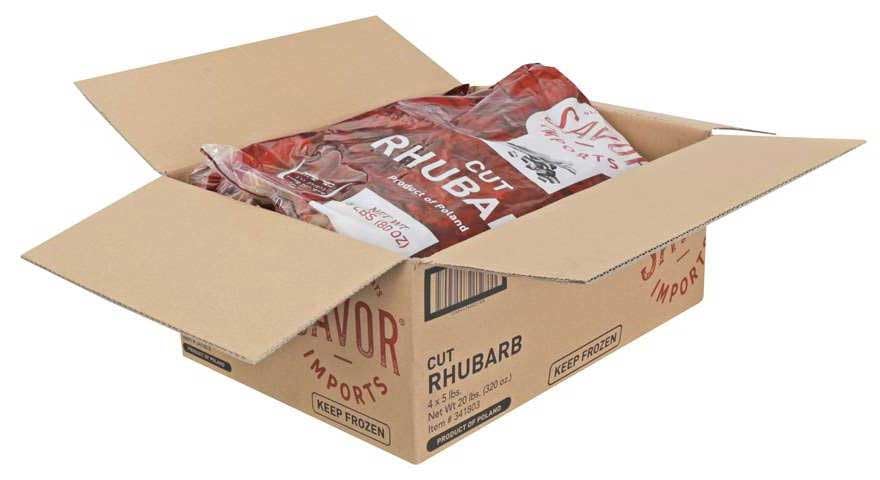 Red Rhubarb Cuts, 5 Pound - 4 per case.