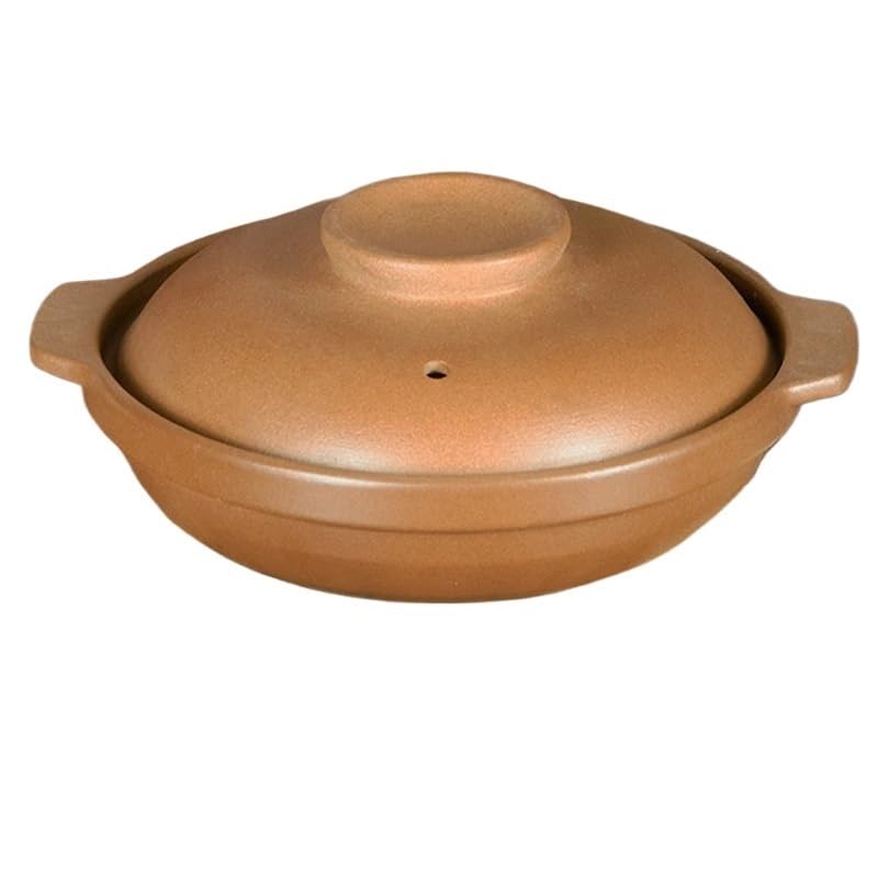 YUCHUANGYE Cacerola Hierro Fundido Caldera Cazuela Tradicional Olla for Estofado Cazuela Poco Profunda Olla for Sopa Cazuela De Arcilla Pingding Cazuela Hierro Fundido(3.5L P35)