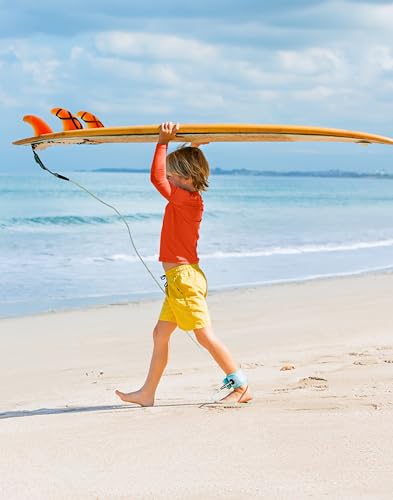 Image of Toddler Boys Swim Shirts Rash Guard Long Sleeve UPF 50+ Sun Protection