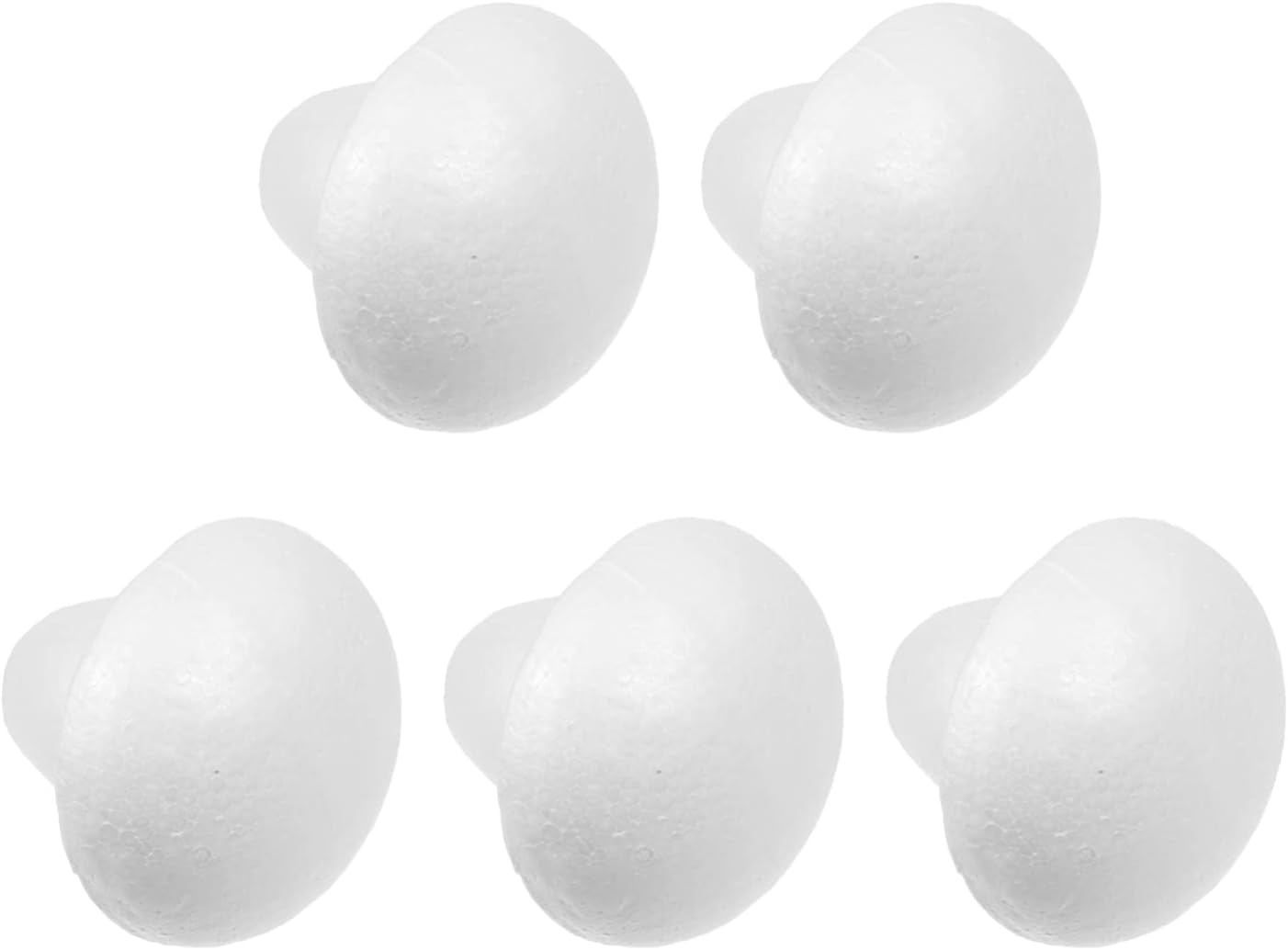 White Foam Mushroom Mushrooms: 5pcs DIY Polystyrene Crafts Modelling Mushrooms Foam Shapes Molds for Fairy Garden Micro Landscape