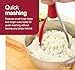 Zyliss Stainless Steel Potato Masher - Food Smasher for Potatoes, Avocados & More - Home Kitchen Essentials & Accessories - Manual Potato Masher Tool - Dishwasher-Safe Vegetable Masher