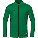 JAKO Unisex Kinder Polyesterjacke Challenge, sportgrün/schwarz, 140