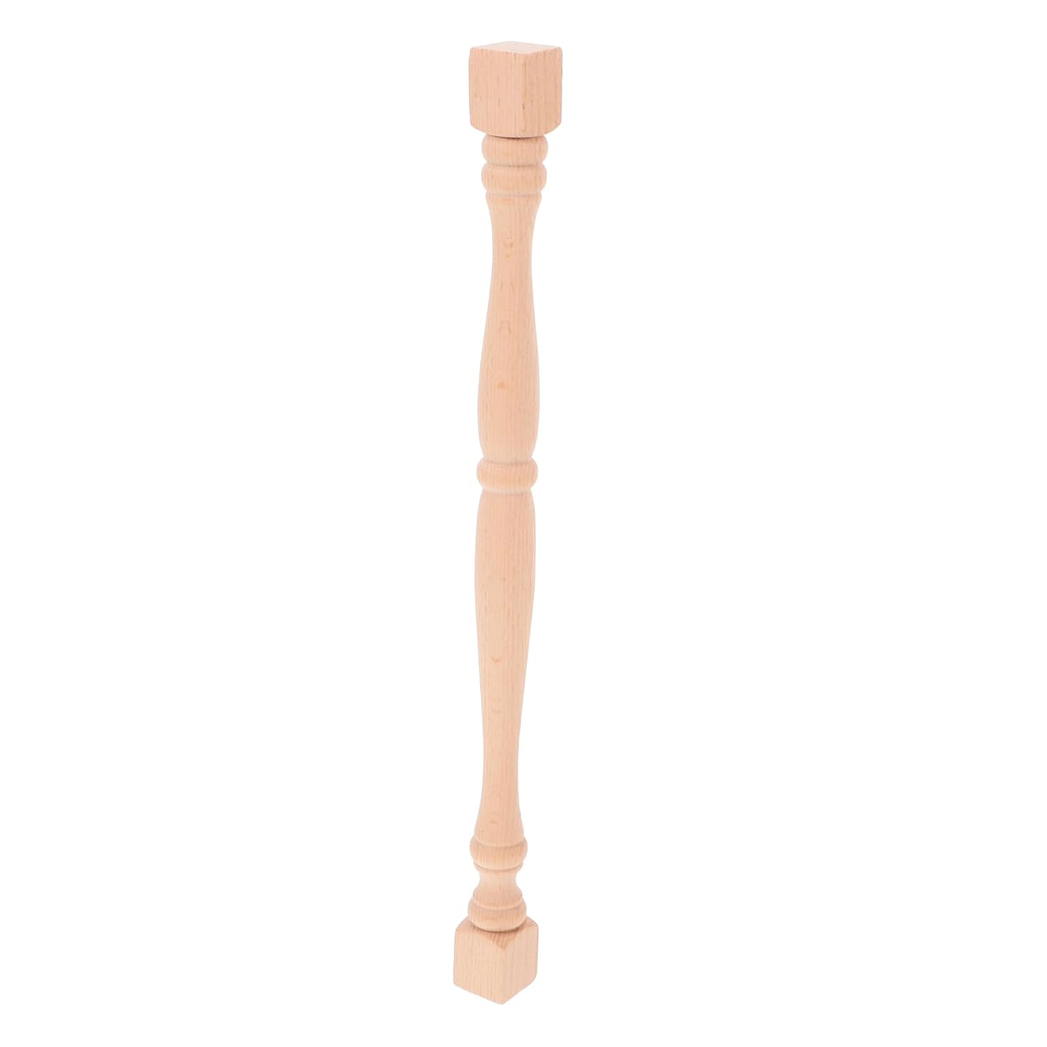 jojofuny Solid Wood Pillar Unfinished Wood Baluster for Staircase Porch Column Wrap Decorative Spindles