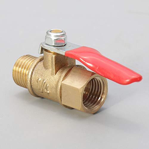 Image of Lever Ball Valve Flow Control Forged Brass Ball Valve Male X Female Threaded Ends and Aluminium Lever Handle in Size (12mm 16mm 20mm) 16mm