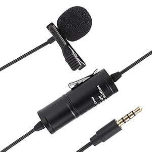 Lavalier condensatormicrofoon, hoogwaardige afgeschermde draden Gebruik een slimme chip om ruis te identificeren en te…
