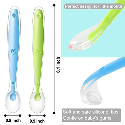 PandaEar Baby Toddlers Infants Feeding Set |Adjustable Silicone Bibs | Suction Bowls |Divided Plates Soft Spoon |Cup Holder & Self Feeding Aids - Thumbnail 6