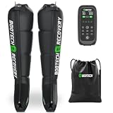 BOOTECH Pressoterapia Premium Ricaricabile per Casa Massaggiatore Gambe Stanchi Migliora la Circolazione, Recupero Muscolare Drenaggio Linfatico Cellulite Automia Batteria 5H, Senza Zaino(M)