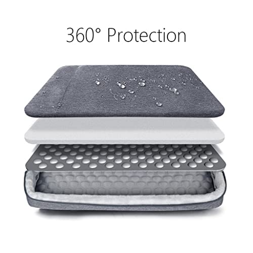 Funda para portátil a Prueba de Golpes de 13, 14 y 15,6 Pulgadas, para Mujer y Hombre, Color Gris