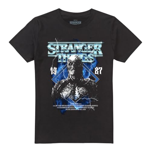 T-shirt Stranger Things Vecna Band en coton durable noir