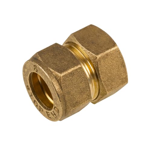 Westco - Tope de compresión de latón DZR de 28 mm, accesorio resistente a la corrosión para tuberías de cobre