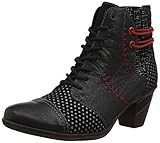 Extravagantes Design Remonte Damen D8786 Stiefeletten, Schwarz (Schwarz/Schwarz/Silber/Silber 02), 40 EU