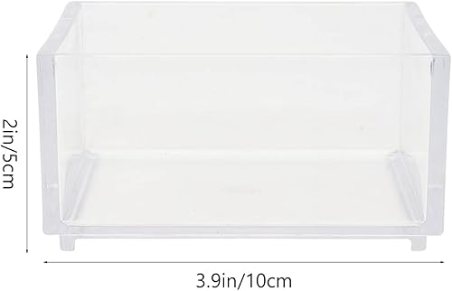 Miniatura 5 de balacoo 2 piezas acrílico terrario de reptiles acuario, tanque de cría de reptiles transparente, caja de alimentación de reptiles, piscina para