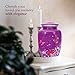 Trupoint Memorials Cremation Urns for Human Ashes Adult Female, Decorative Burial Urn for Adult Men & Women – Large, Purple Butterfly